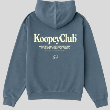 La Finca Hoodie Blue Washed